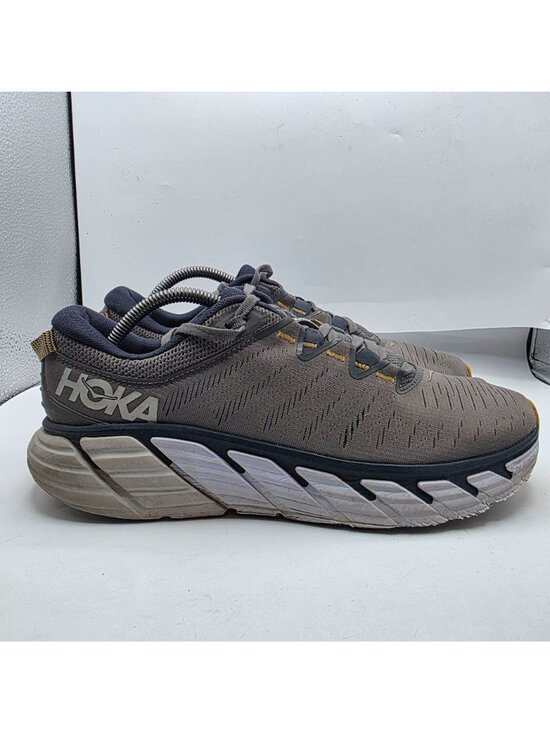 Hoka One One Gaviota 3 Mens Size 10.5 Gray Yellow Running Athletic Shoes Casual main image 8